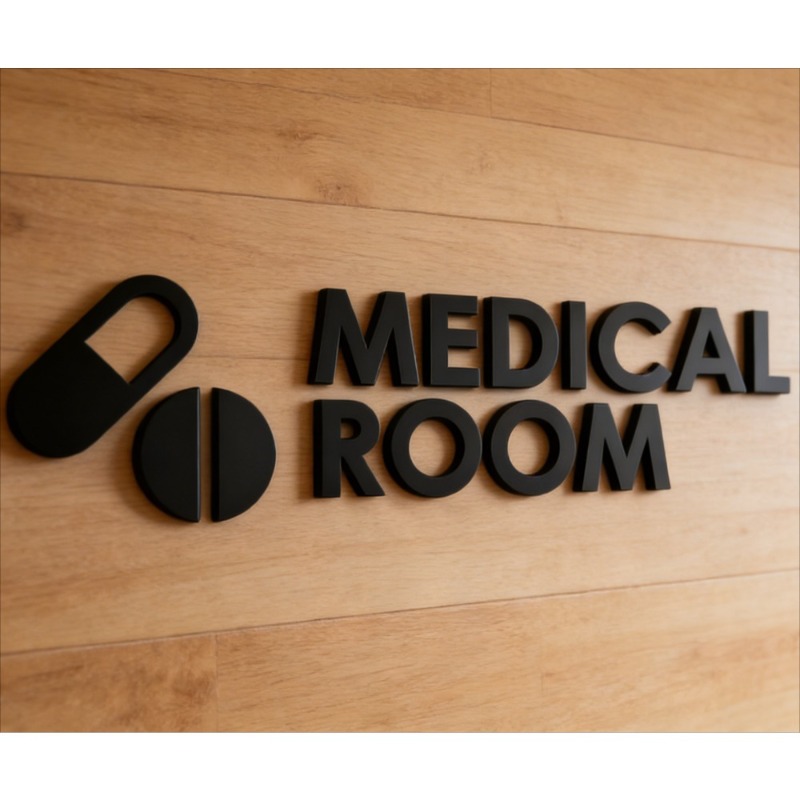 Medical Room Sign - Acrylic 3D - Health Wellness Clinic review and price