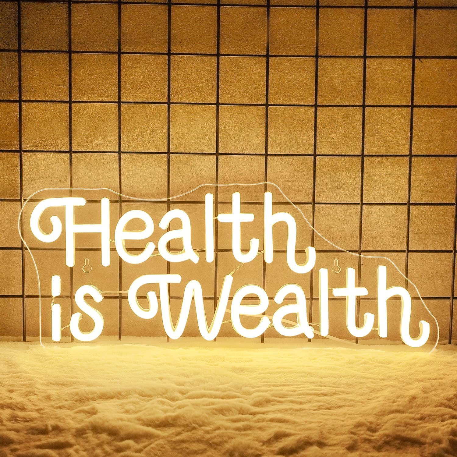 Health is Wealth Neon Sign USB - Health Wellness Gym review and price